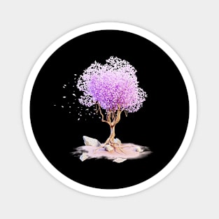 Purple Tree Magnet